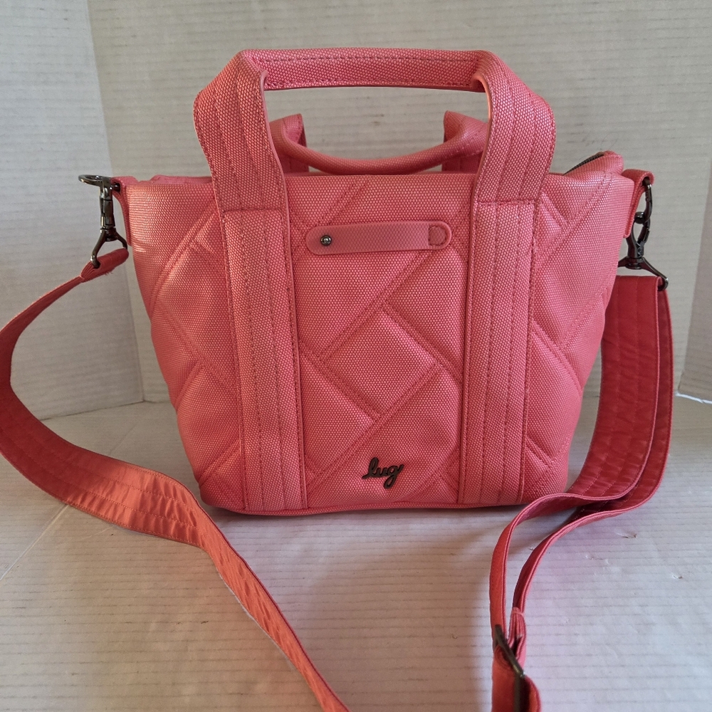 LUG Dory Crossbody Handbag Bag MTLX Watermelon Ice Pop  Crossbody Strap Vegan